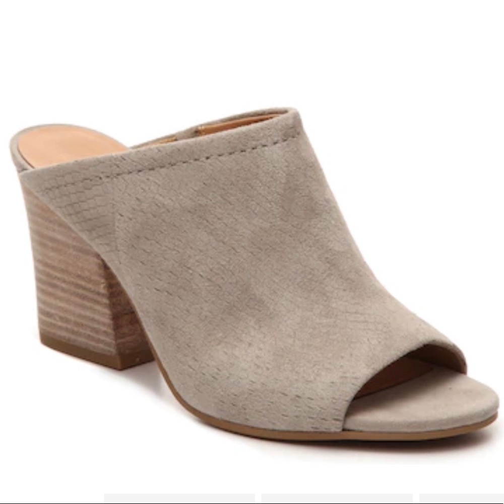 Franco Sarto Gray Mules